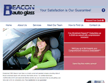 Tablet Screenshot of beaconautoglass.com